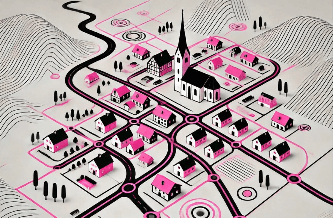 Stadtentwicklung der Stadt Widdern, Image als Referenz