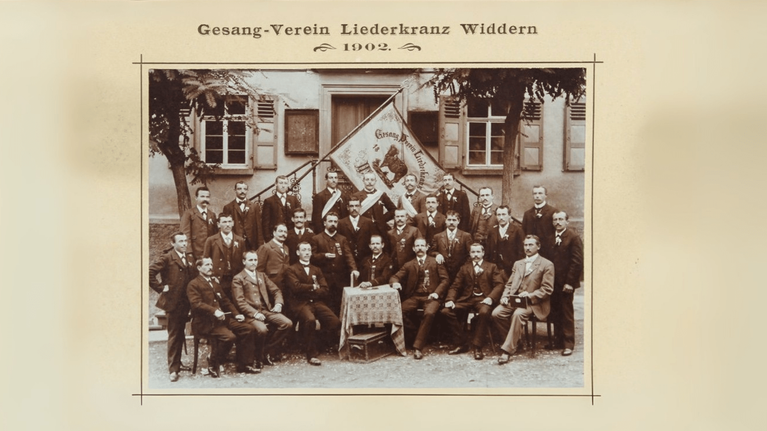 200 Jahre Liederkranz Widdern - Historische Bild von 1902